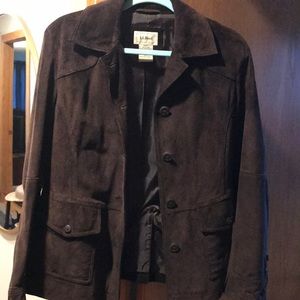 Leather/suede LLBean women’s jacket